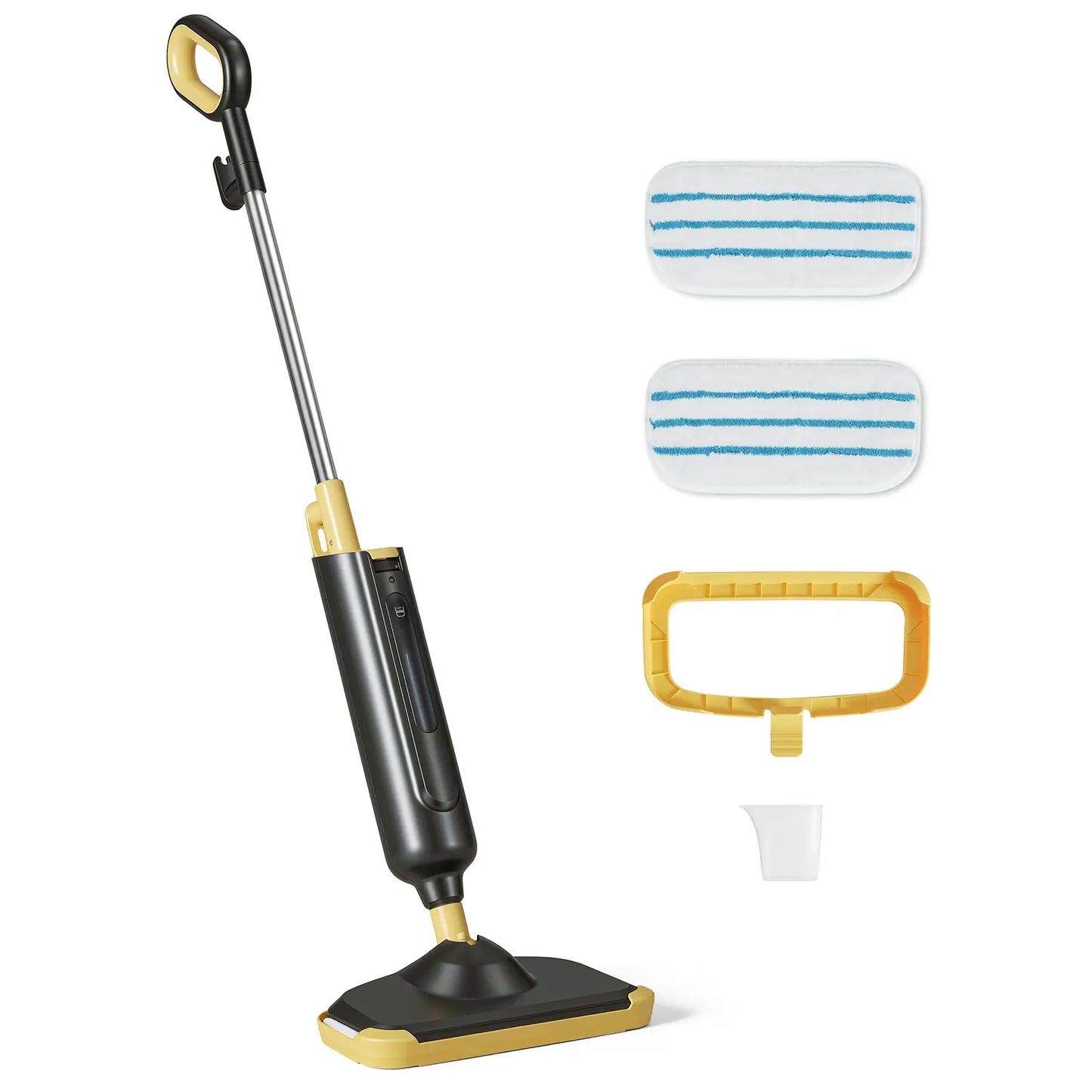 Lightweight Steam Mop for Hardwood, Tile & Laminate | Fast Heat-Up Deep Cleaning | Reusable Washable Pads